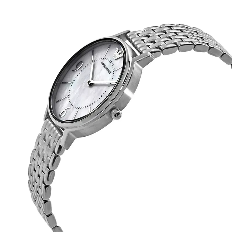 Emporio Armani Kappa White MOP Dial Butterfly Ladies Watch- AR2507